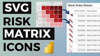 Create Neat Little Risk Matrix SVG Icons  Ideal for Power BI Table and Matrix Visuals [upl. by Trotter]