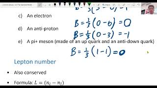 Conservation of Baryon  Lepton Numbers in Particle Interactions Physics [upl. by Nason993]