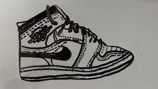 HOW TO DRAW NIKE AIR JORDANS  EASY DRAWING  ARTFULANURAAAG [upl. by Clara]