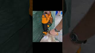 Ingco Cordless Rotary Hammer Drill  Drilling into concrete tools ingco cordlessdrill [upl. by Oler262]