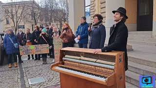 Protestaktion quotVogelzwitschern statt Presslufthammerquot am 24022024 [upl. by Haas]