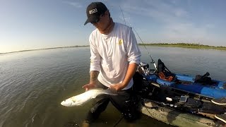 Kayak fishing JAX FL Fort George Inlet [upl. by Ahsercal320]