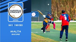 🔴 ECS Malta Encore 2023  Day 2  T10 Live Cricket  European Cricket [upl. by Redienhcs177]