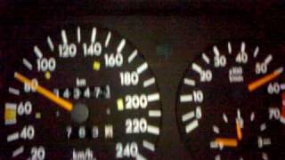 Mercedes 124 220 CE Acceleration 0180 [upl. by Airres]