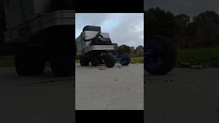 Custom 6x6 RC Truck 42quot Beast Easily Pulls 200 lbs or Carries 50 lbs of Drones Helis amp Heavy Gear [upl. by Akemahc]