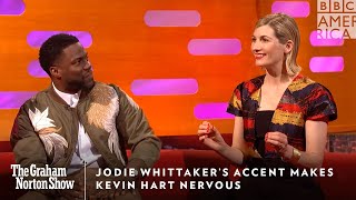 Jodie Whittaker’s Accent Makes Kevin Hart Nervous  Graham Norton Show  Friday 11p  BBC America [upl. by Mathi]