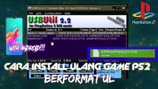 TUTORIAL INSTALL ULANG GAME PS2 BERFORMAT UL MODAL HP ANDROID  OPL DAN USBUTIL [upl. by Nwahsel]