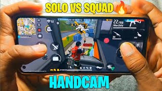 POCO X6 PRO📲 HANDCAM GAMEPLAY⚡ SOLO VS SQUAD IN BR RANKED [upl. by Zasuwa559]