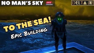 No Mans Sky Epic Late Night Building  LIVE [upl. by Kaule194]