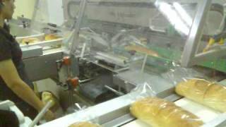 HOBA  Bread Slicer HSA5 HBS Clipband HTA15 Automatic slice and packaging of franzela bread [upl. by Dworman680]