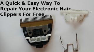 How To repair Your Electronic Hair Clippers Spring Attachment [upl. by Lindy]