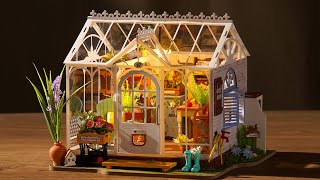 Wit Tuinhuis  Dreamy Garden House  DG163  Robotime  BuilDIY [upl. by Norword]