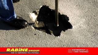 How to Fix a Pothole Tutorial Asphalt Repair [upl. by Narak]