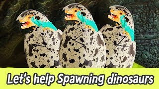 EN Let’s help spawning dinosaurs dinosaurs eggs learn dinosaurs names collectaㅣCoCosToy [upl. by Eleonora821]