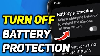 How to Turn Off Battery Protection Mode Samsung M35 [upl. by Einnij380]