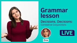 Grammar Lesson Correlative conjunctions [upl. by Nagn]