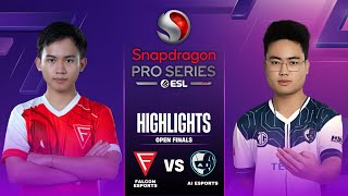 FCON vs AI HIGHLIGHTS  SNAPDRAGON MOBILE OPEN FINALS FALCON ESPORTS vs AI ESPORTS [upl. by Zachar]