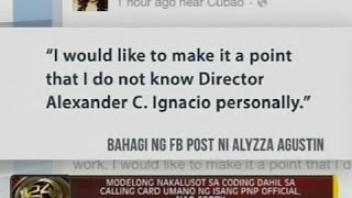 24 Oras Modelong nakalusot sa coding dahil sa calling card umano ng isang PNP official nagsorry [upl. by Eillor]