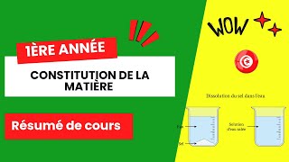 Constitution de la Matière  résumé de cours [upl. by Chrystel]