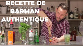 Mojito Fraise Recette 🇨🇺 Online Bartending School [upl. by Atiseret]