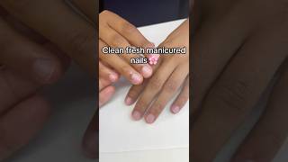 Manicure with no polish halal nails muslimah manicure selfcare [upl. by Bowes573]