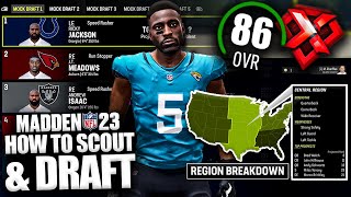 How to Scout and Draft Generational Superstar XFactors in Madden 23 Franchise [upl. by Ynitsed]