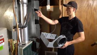 Aprilaire 600M Humidifier Installation Walkthrough [upl. by Ennadroj576]