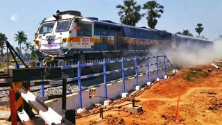 Fastest Train in India  Fast Train  Pattukottai  Thiruvarur  CRS INSPECTION  HIGH SPEED TRIAL [upl. by Gravante]