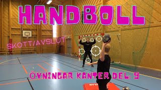 Handboll Övningar Kanter Del 9  Skott Drills wing players part 9 shooting [upl. by Leryt]