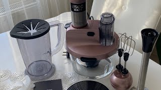 Karaca Mastermaid Prosteel Cam Mutfak RobotuUzun Blender Ayaklı 6Bıçaklı 2500W karaca kutuaçılımı [upl. by Ennaerb]