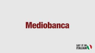 Mediobanca [upl. by Garlan]