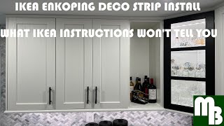 How to install Ikea Enkoping Deco Strip quick easy professional results What Ikea doesnt tell you [upl. by Nylqcaj]