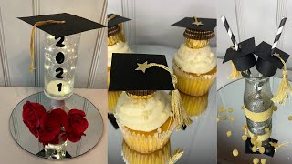 DIY Graduation Party DecorationsDollar tree graduation DIY 2021 [upl. by Annawik]