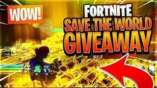 Live save the world Giveaway 144 Traps GunsLive savetheworld fortnite stw giveaway [upl. by Anelah]