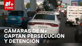 Persecución y detención de sujetos por asalto a cliente de banco  Las Noticias [upl. by Sula]