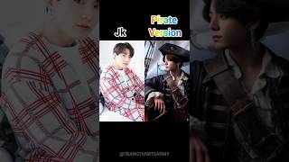 BTS Member Pirate Version 😍🥳🔥bts pirate kpop edit shorts viral trending [upl. by Asetal]