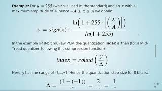 ADSP  03 Companding  02 Companding  µLaw ALaw [upl. by Fancie]