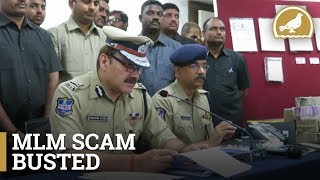 Cryptocurrency Based MLM Scheme Busted In Hyderabad [upl. by Airdnua]