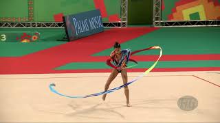 RAFFAELI Sofia ITA  2022 Rhythmic Worlds Sofia BUL  Qualifications Ribbon [upl. by Ordnassela]