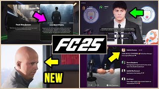 EA FC 25 CAREER MODE  OFFICIAL GAMEPLAY amp NEW FEATURES ✅ [upl. by Norine]