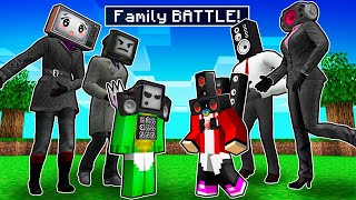 MIKEY TV FAMILY vs JJ SPEAKER FAMILY ALL EPISODES in Minecraft  Maizen [upl. by Ennayelhsa]