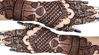 Rakhi special mehndi design  simple Mehndi design for beginners  Mehandi ka design teej mehandi [upl. by Seidler]