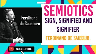 Semiotics in linguistics concept of sign signified and signifier  Ferdinand de saussur [upl. by Minica]