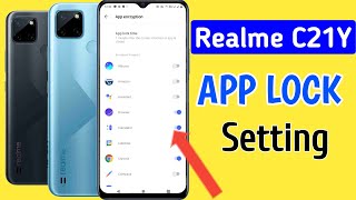 How to set app lock in realme C21Y Realme C21Y app lock setting [upl. by Ydal228]