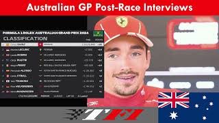 🎤Insights amp Reactions PostRace Interviews from the 2024 Australian Grand Prix [upl. by Daub129]