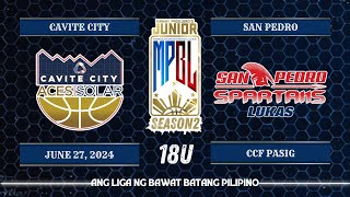 Junior MPBL Season 2  Cavite City Aces Solar VS San Pedro Spartans  18U [upl. by Ennybor]