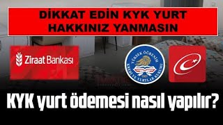 KYK YURDU KAZANANLAR HAKKINIZ YANMASIN  Kayıt Ücreti Ödeme ve Sorgulama İşlemi Nasıl Yapılır [upl. by Chee]