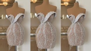 how to CUT DRAFT a TUBE BUSTIER with YOKE and a structured detail bustier beginner friendly Amen [upl. by Haissem]