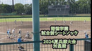 選抜準優勝報徳学園 試合前シートノック 2024夏兵庫大会 対星陵 [upl. by Greenlee267]