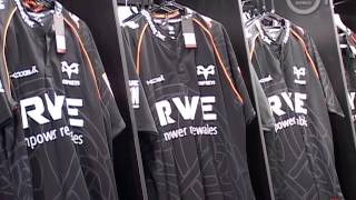 Ospreys TV 201314 Jersey goes on sale [upl. by Kirenoj]